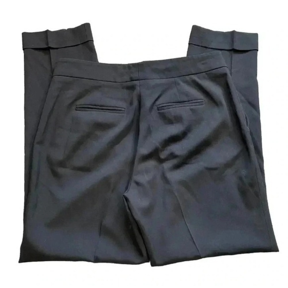 ETRO Italy Women's Black Wool Cropped Pants US 6 Med IT 42 High rise Flat Front - Picture 7 of 9